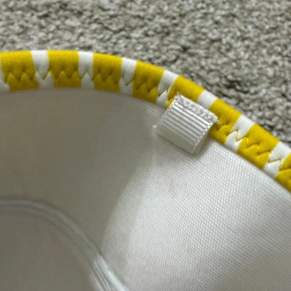 FREYA Women 34DD California Beach Hut Padded Bandeau Bikini Yellow Stripped Top - Picture 6 of 14